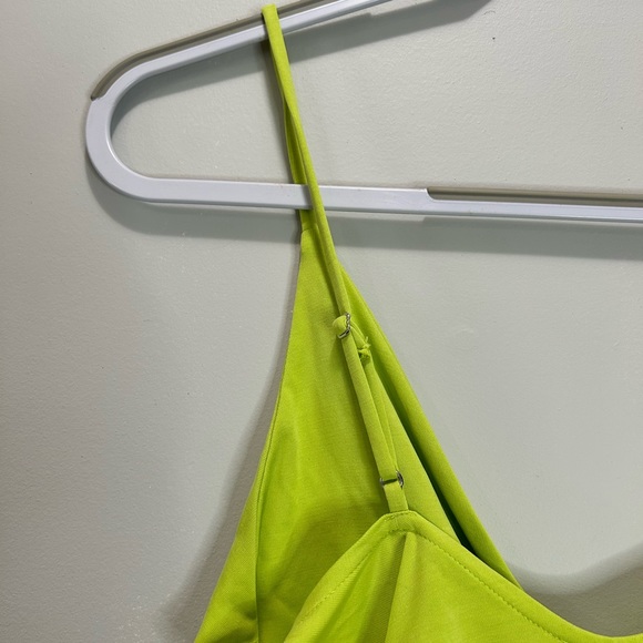 NWT Urban Outfitters Light Green Slinky Knot Bodysuit - small - Picture 7 of 12